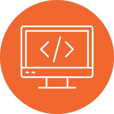 Web Kodlama tasarım vektörü simgesi