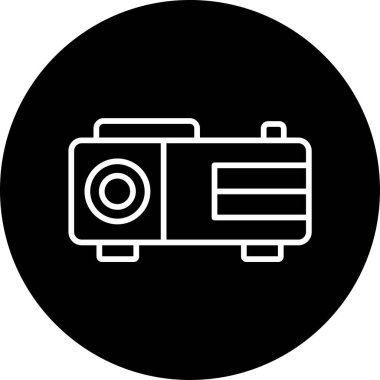 Video oynatıcı vektör düz simgesi