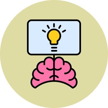 Yaratıcılık. Web simgesi basit illüstrasyon