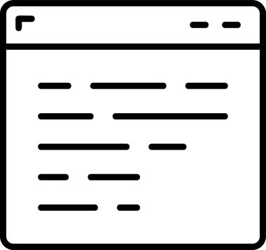 Web sitesi simgesi, vektör illüstrasyonu basit tasarım