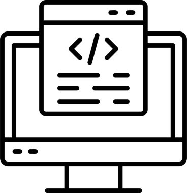 Ağ. Web simgesi basit illüstrasyon