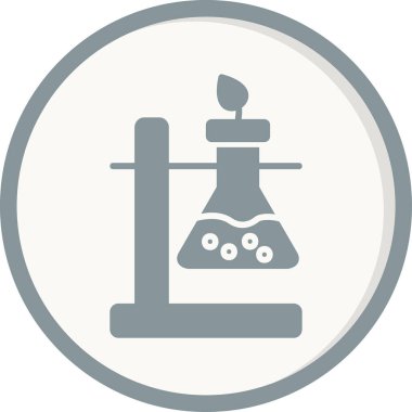 Kimyasal deney simgesinin vektör çizimi 