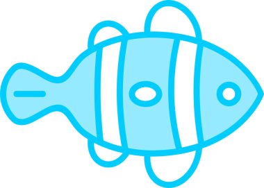 Palyaço balığı. Web simgesi basit illüstrasyon