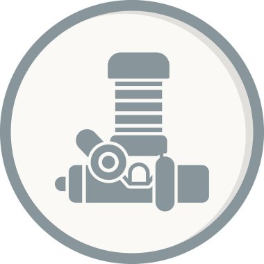 Modern Motor simgesinin vektör çizimi       