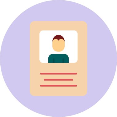 İsim Etiket Simgesi, vektör illüstrasyonu  