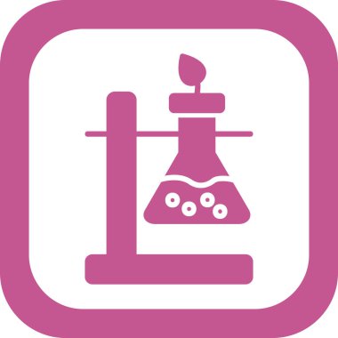 Kimyasal deney simgesinin vektör çizimi 