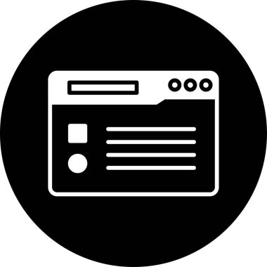 Web uygulamaları için hazırlanmış bir kontrol listesi simgesi çizimi.