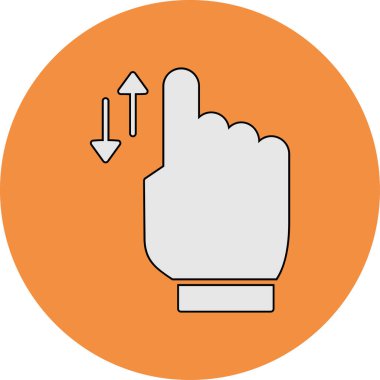 Basit Kaydırma simgesi vektör illüstrasyonu