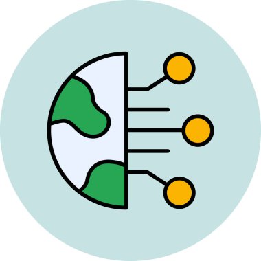 Dijital simge. Web tasarımı için özet çizim vektörü