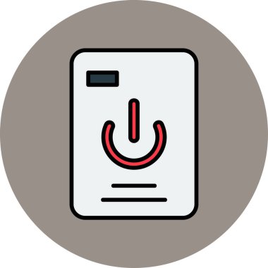 Elektrikler kesildi. Web simgesi basit tasarım