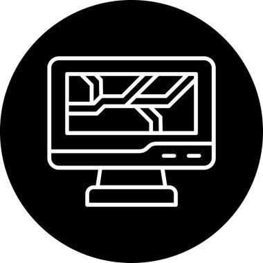 Ayrıntılı plan. Web simgesi vektör illüstrasyonu