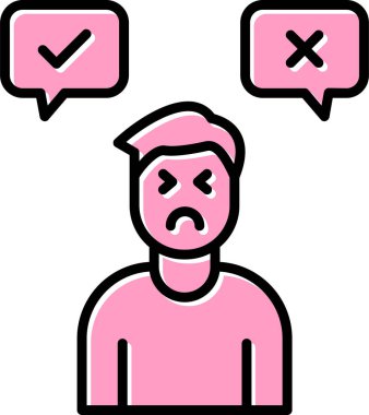 Karar adamı ikonu. Basit tasarım