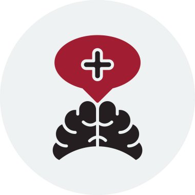 Basit Düşünme simgesinin vektör illüstrasyonu 