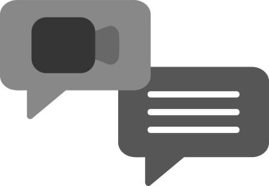 Ana hatlı biçim vektör illüstrasyon tasarımında konferans simgesi