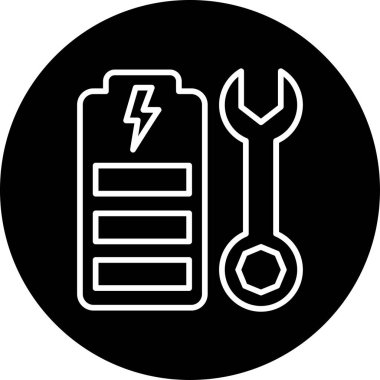 Bakım. Web simgesi vektör illüstrasyonu.