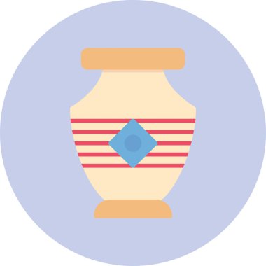 Vazo. Web simgesi basit illüstrasyon