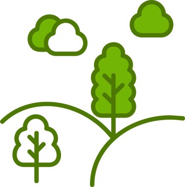 Çevresel ekoloji ikonu vektör illüstrasyonu 