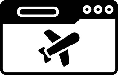 Seyahat simgesinin vektör illüstrasyonu