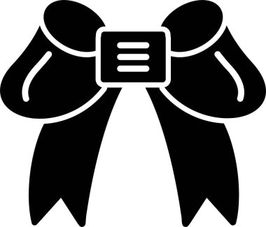 Kurdele yayı. Web simgesi basit illüstrasyon