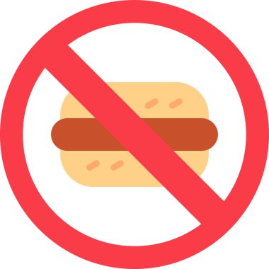 Fast food ikonu vektör çizimi yok 