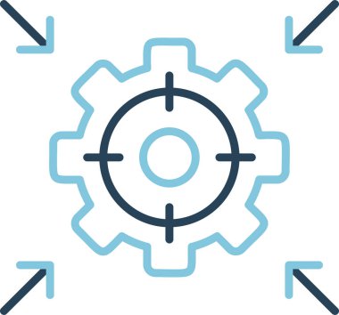 hedef simge, vektör illüstrasyonu basit tasarım