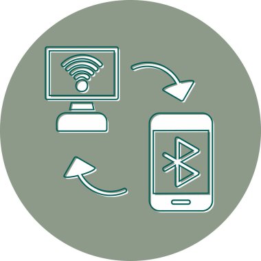 Ağ Bağlantısı. Web simgesi basit illüstrasyon