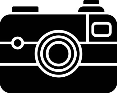 kamera simgesi vektör illüstrasyonu