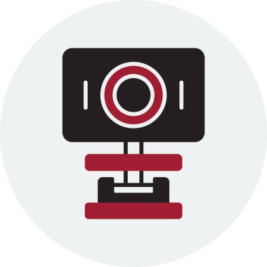 webcam simgesi, vektör illüstrasyonu