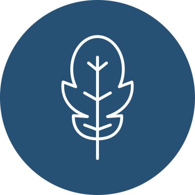 Arugula yaprağı ikonu illüstrasyonu