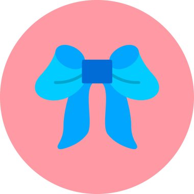 Kurdele yayı. Web simgesi basit illüstrasyon