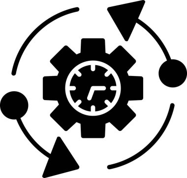 Verimlilik. Web simgesi basit illüstrasyon