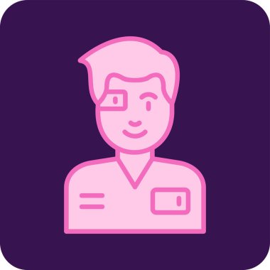 erkek avatar simge vektör çizim 