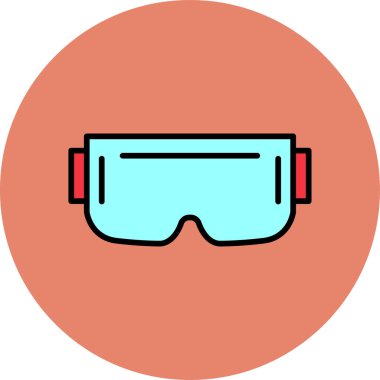 vr glasses. web icon simple illustration 