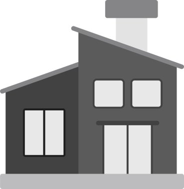 ev simgesini, basit vektör çizim