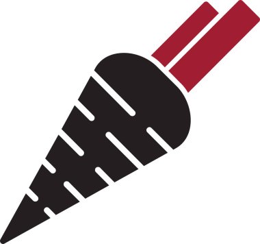 Havuç. Web simgesi basit illüstrasyon