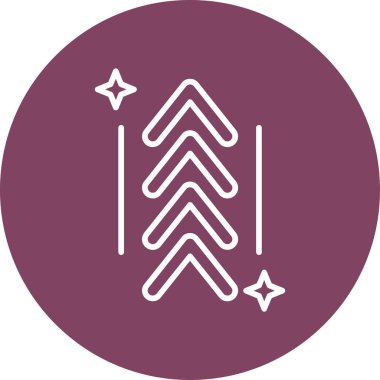 Basit ok simgesi vektör illüstrasyonu