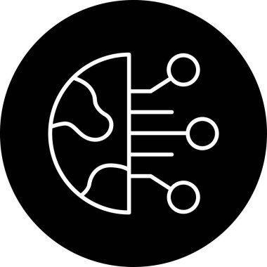 Dijital simge. Web tasarımı için özet çizim vektörü