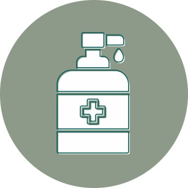 El dezenfektanının basit doğrusal resmi