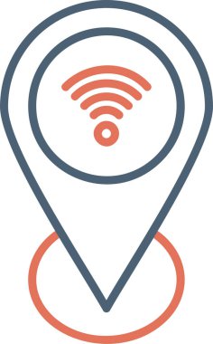 Web haritası iğnesi. Basit resimleme