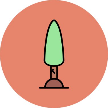 Kavak. Web simgesi basit illüstrasyon