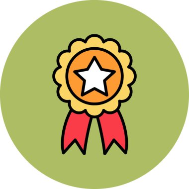 Rozet. Web simgesi basit illüstrasyon