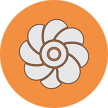 Oleander çiçeği. Web simgesi basit illüstrasyon 