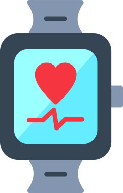 akıllı saat simgesi, vektör illüstrasyonu basit tasarım