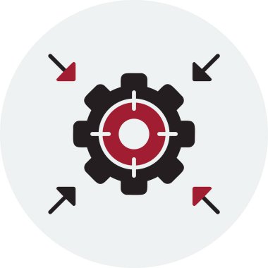 hedef simge, vektör illüstrasyonu basit tasarım