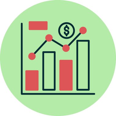 Ticaret şeması. Web simgesi basit illüstrasyon