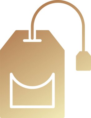 Tea Bag Web simgesi basit illüstrasyon