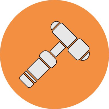 Çekiç ağı simgesi, basit vektör illüstrasyonu 