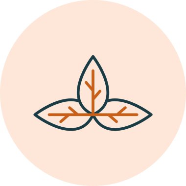 Fesleğen. Web simgesi basit tasarım