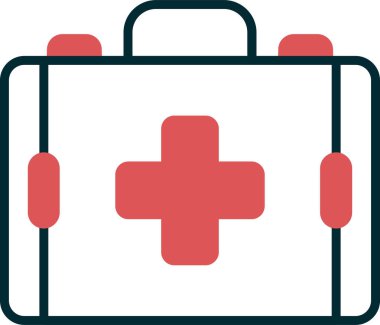 İlk yardım kiti vektör illüstrasyonu