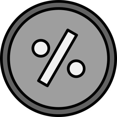 İndirim simgesinin vektör illüstrasyonu, yüzde